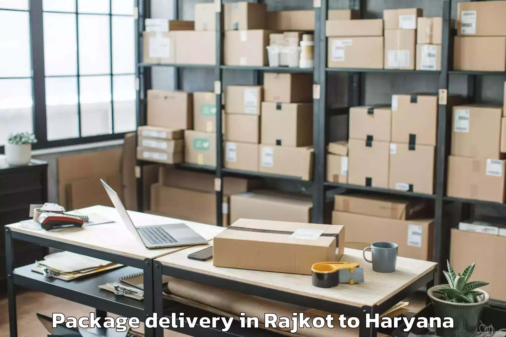 Affordable Rajkot to Ansal Highway Plaza Mall Package Delivery